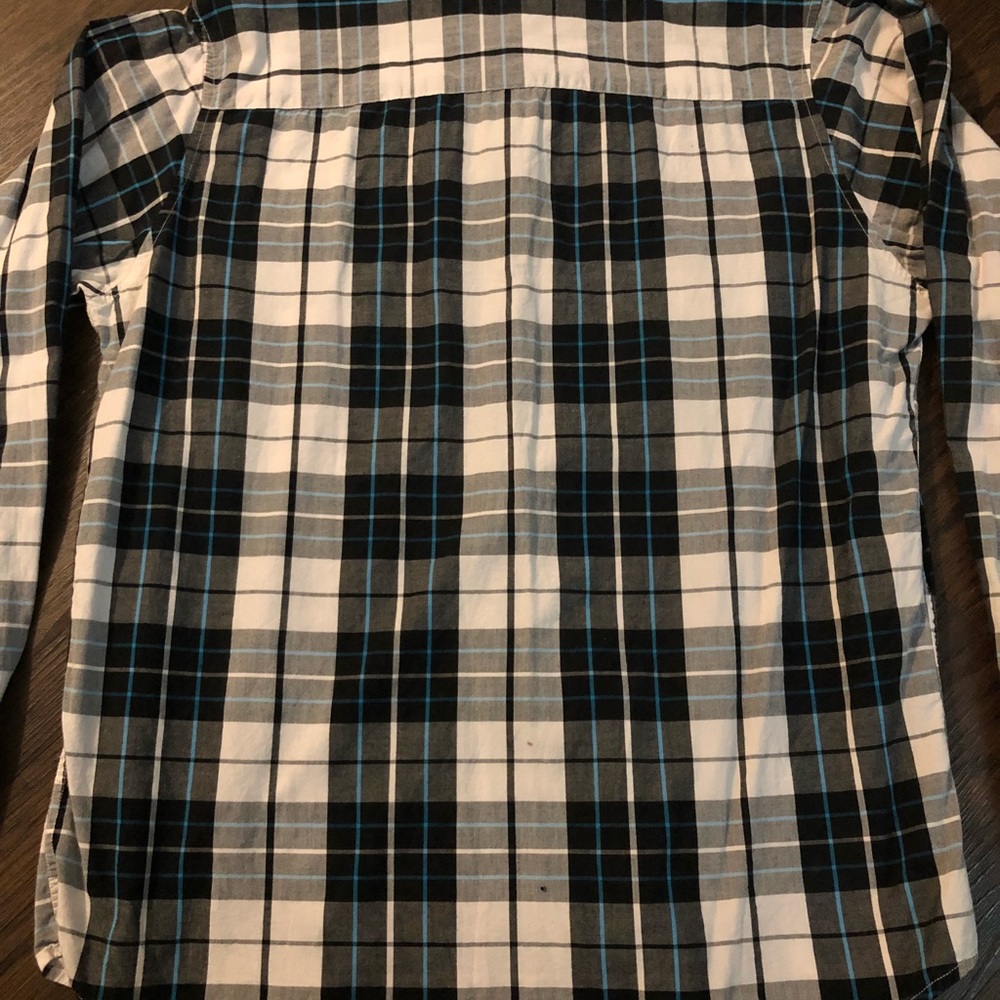 A Fine Mess blue flannel - Picture 4 of 4